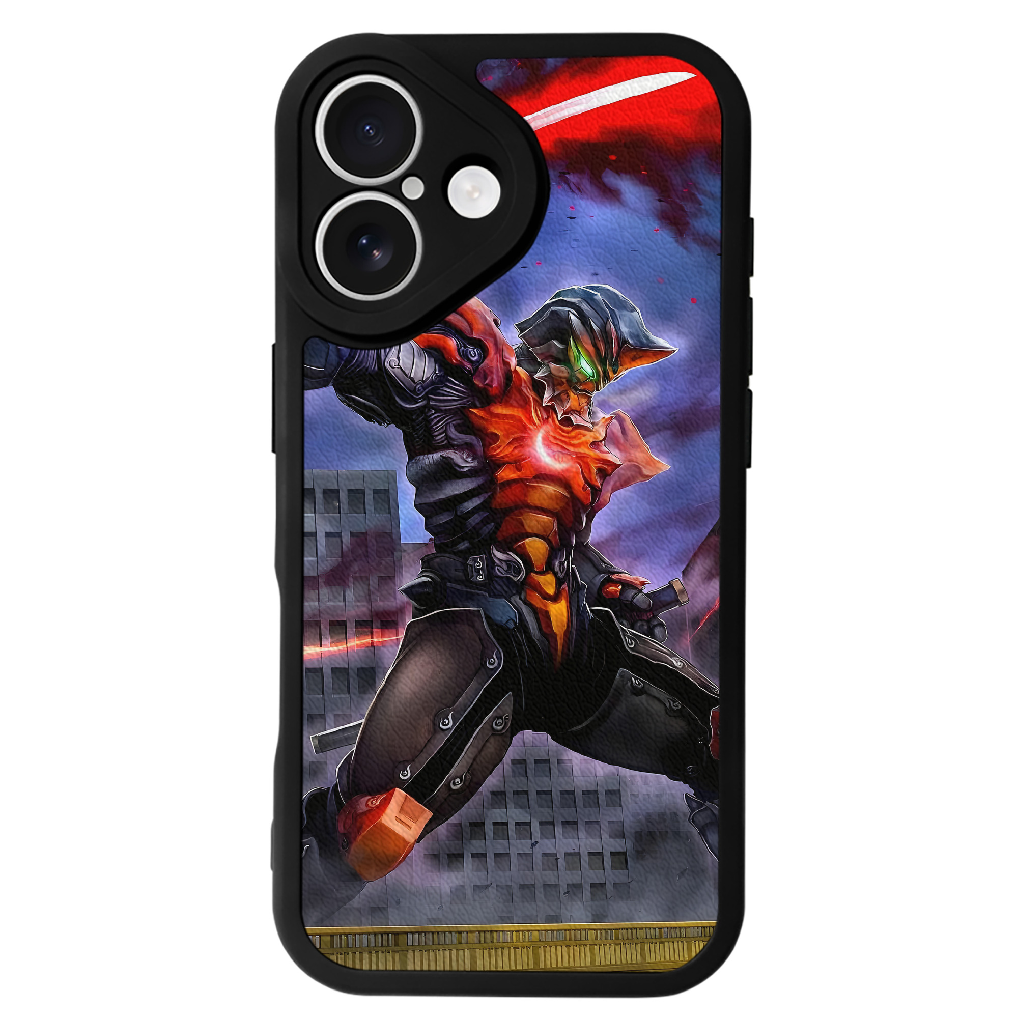 （画像用） ウルトラマン Ultraman 【iPhone 16シリーズ対応】シリコンスマホケース（レザー調） 材質：シリコン